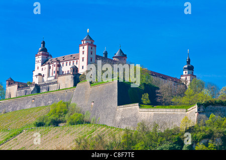 Festung Marienberg, Würzburg, Franken, Bayern, Deutschland Stockfoto