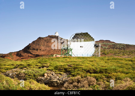 Instituto de Astrofísica de Canarias (IAC), Roque de Los Muchachos Observatorium, Isla de La Palma, Kanarische Inseln, Spanien Stockfoto