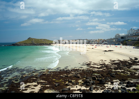 Porthmeor Beach, St. Ives, Cornwall, England, Vereinigtes Königreich Stockfoto