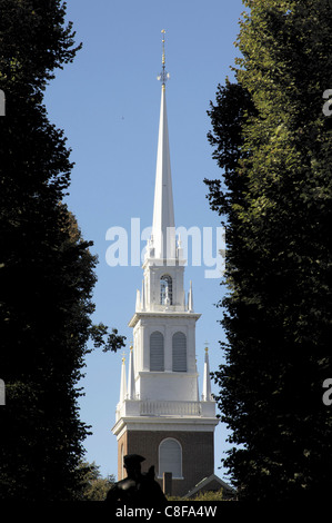 Old North Church, Boston, Massachusetts, New England, Vereinigte Staaten von Amerika Stockfoto