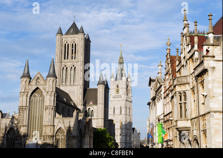 St. Niklaaskerk (St. Nikolaus Kirche, Ghent (Gent, Flandern, Belgien Stockfoto