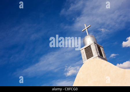 Katholische Kirche Detail in San Ysidro, New Mexico. Stockfoto