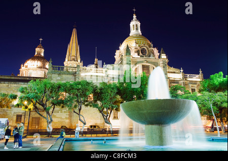 Kathedrale in Plaza de Armas, Guadalajara, Mexiko Stockfoto