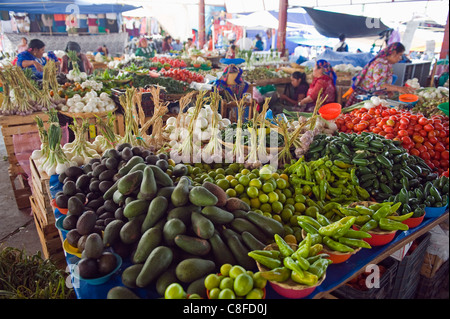 Tlacolula Sonntagsmarkt, Bundesstaat Oaxaca, Mexiko Stockfoto