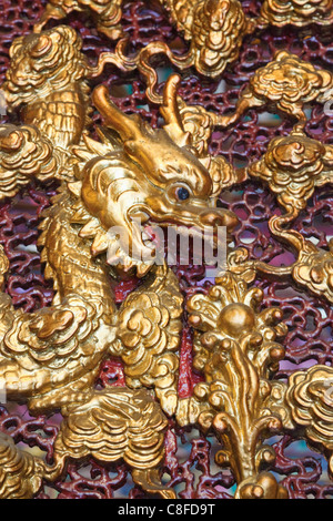 Asien, China, Hong Kong, Hong Kong, Hollywood Road, Man Mo Tempel, Tempel, Tempel, Taoist, taoistische Tempel, Religion, Drachen, Drago Stockfoto