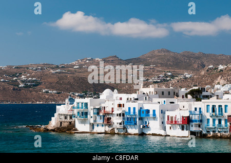 Venedig, die Stadt Mykonos, Chora, Mykonos, Cyclades, griechische Inseln, Griechenland Stockfoto