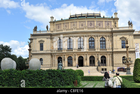 Rudolfinum Konzerthalle und Ausstellung Raum ein Neo-Renaissance-Gebäude in Josefov Prag Tschechische Republik Stockfoto