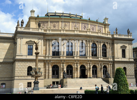 Rudolfinum Konzerthalle und Ausstellung Raum ein Neo-Renaissance-Gebäude in Josefov Prag Tschechische Republik Stockfoto