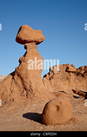 Goblin Hoodoo Formationen, Goblin Valley State Park, Utah, Vereinigte Staaten von Amerika Stockfoto