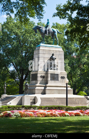 William Tecumseh Sherman Denkmal in Sherman Square in Washington, D.C. Stockfoto