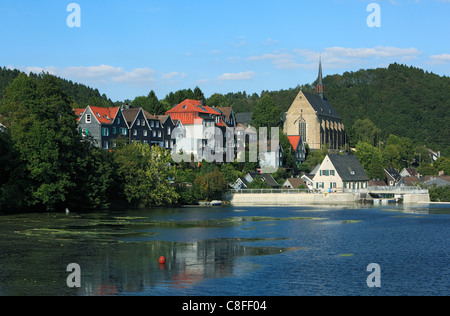 Deutschland, Europa, Wuppertal, Wupper, Bergische land, Land, Nordrhein Westfalen, Wuppertal-Beyenburg, Stadt-Ansicht, Beyenburg, r Stockfoto