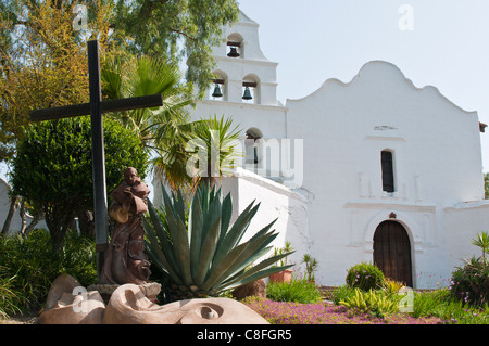 Mission Basilica San Diego de Alcala, San Diego, California, Vereinigte Staaten von Amerika Stockfoto