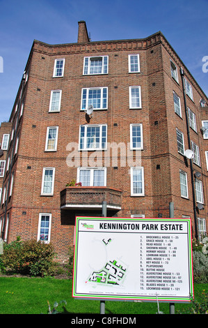 Rat, Gehäuse, Kennington Park Estate, London Borough of Lambeth, London, Greater London, England, Vereinigtes Königreich Stockfoto