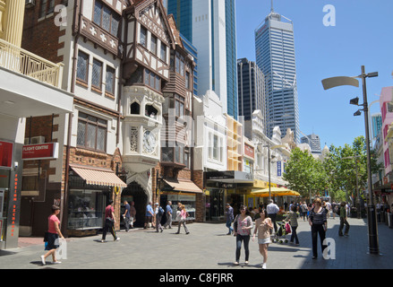 Hay Street Mall, Perth, Western Australia, Australia Stockfoto