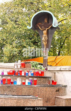 Jesus Christus gekreuzigten Symbol der Liebe Gottes Stockfoto