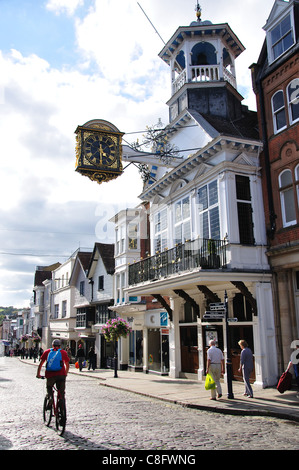 14. Jahrhundert Guildhall, obere Hauptstraße, Guildford, Surrey, England, Vereinigtes Königreich Stockfoto