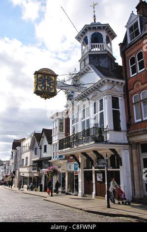 14. Jahrhundert Guildhall, obere Hauptstraße, Guildford, Surrey, England, Vereinigtes Königreich Stockfoto