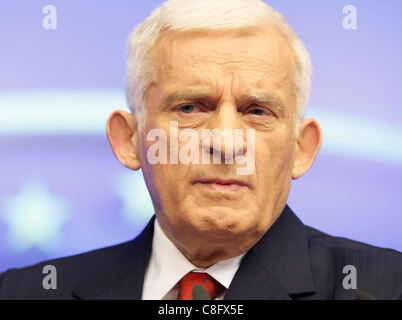 JERZY BUZEK, Präsident des Europäischen PARL 23. Oktober 2011 JUSTUS-LIPSIUS-Gebäude Brüssel Belgien Stockfoto