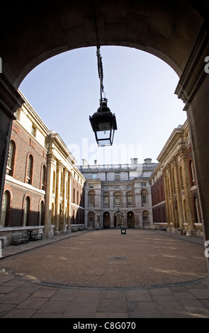 Das Old Royal Naval College in Greenwich, Südlondon bildet jetzt den Campus der Universität von Greenwich. Stockfoto