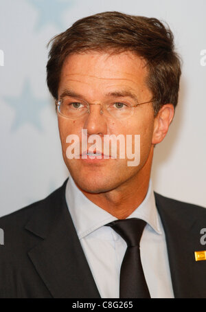 MARK RUTTE Politiker, Premierminister von Hollands 23. Oktober 2011 JUSTUS-LIPSIUS-Gebäude Brüssel Belgien Stockfoto