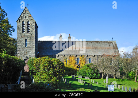 Kirche des Heiligsten Herzens Jesu. Coniston, Nationalpark Lake District, Cumbria, England, Vereinigtes Königreich, Europa. Stockfoto