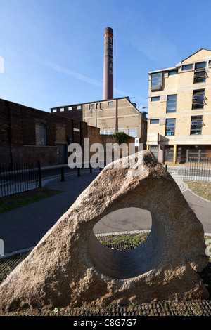 Die Old Truman Brewery von Buxton Straße in der Nähe von Brick Lane, Tower Hamlets, London, England, UK. Stockfoto