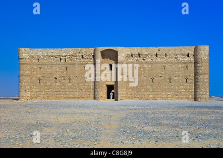 Wüste Burg Qasr Kharana (Qasr al-Kharaneh), Jordanien Stockfoto