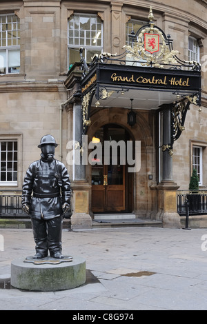 Eingang zum Grand Central Hotel in Glasgow Hauptbahnhof, Schottland, Vereinigtes Königreich Stockfoto