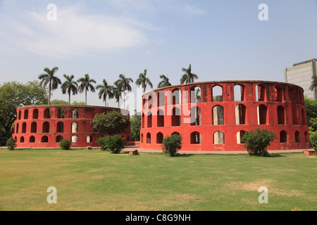 Jantar Mantar, Sternwarte, Delhi, Uttar Pradesh, Indien Stockfoto