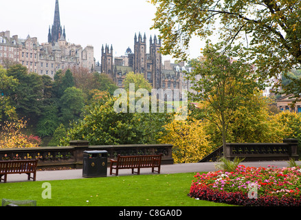 Princes Street Gardens, Edinburgh, Lothian, Schottland, Vereinigtes Königreich Stockfoto