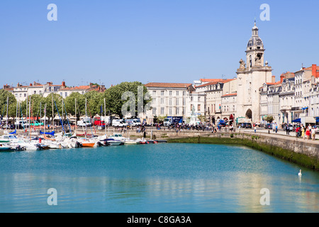 Vieux Port, den alten Hafen, La Rochelle, Charente-Maritime, Frankreich Stockfoto