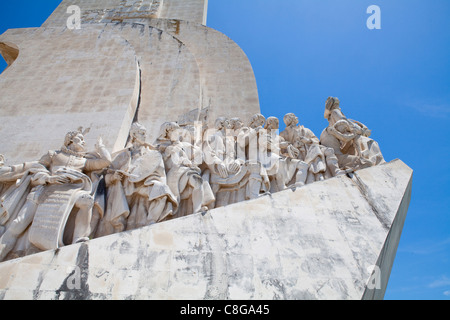 Das Denkmal der Entdeckungen durch den Fluss Tejo, Lissabon, Portugal Stockfoto