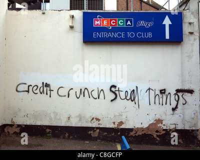 Credit Crunch stehlen Dinge Stockfoto