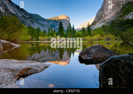 Mirror Lake, Yosemite-Nationalpark, UNESCO World Heritage Site, California, Vereinigte Staaten von Amerika Stockfoto