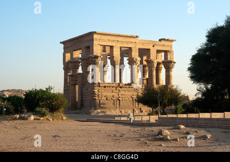Kiosk des Trajan, Agilkia Insel Philae, Assuan, Ägypten Stockfoto