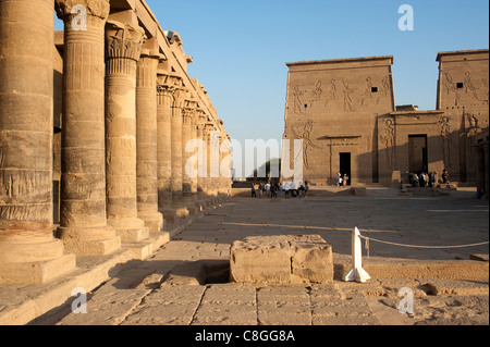 Isis-Tempel, Insel Agilkia, Philae, Assuan, Ägypten Stockfoto