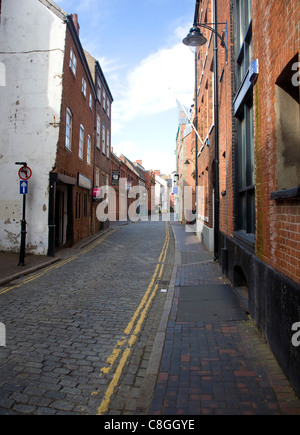 Hohe Gasse in der alten Stadt, Hull, Yorkshire, England Stockfoto