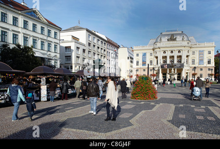 Opernhaus Bratislava Slowakei Hviezdoslav Platz Stockfoto