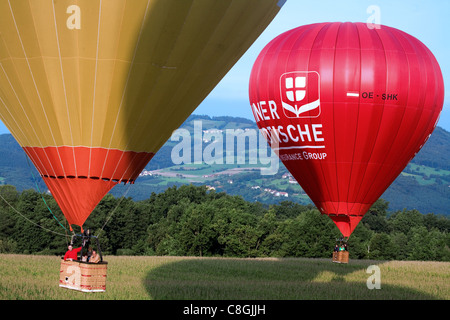 Heißluft-Ballon-Festival - Primagaz Ballonweek Stubenberg am See, Österreich Stockfoto