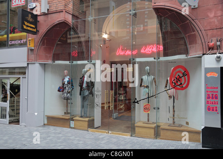 Die Vivienne Westwood-Store auf der Mathew Street, Liverpool, England. Stockfoto