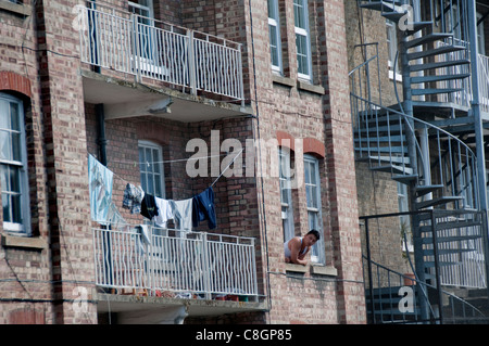 Wohnsiedlung in Brixton South London Stockfoto