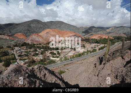 Argentinien, Südamerika, Purmamarca, Juiuy, Felsen, Hügel, sieben, Farben, Berge Stockfoto