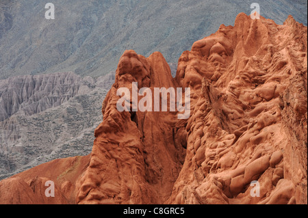 Argentinien, Südamerika, Purmamarca, Juiuy, Felsen, Hügel, sieben, Farben, Berge Stockfoto