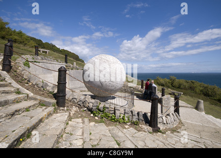 Die große Welt im Durlston Country Park auf der Isle of Purbeck, Dorset, England, UK Stockfoto