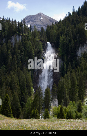 Schweiz, Europa, Alpen, Schweizer Alpen, zu Fuß, Simmental, Berner Oberland, Landschaften, Iffigenalp, Wasserfall, Wasserfälle, Simmenfä Stockfoto