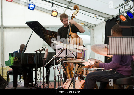 Robert Mitchell 310 Jazzband erklingt in Brecon Jazz Festival 2011 Stockfoto