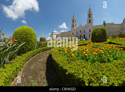 Portugal, Europa, Estremadura, Frühling, Blumen, Palast, Palacio Nacional, Mafra, Stockfoto