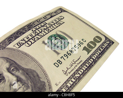 Banknote von 100 US-Dollar Stockfoto