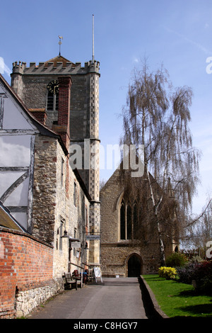 Dorchester Abbey und Oxfordshire museum Stockfoto