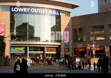 Die Lowry Outlet Mall in Salford Quays, Manchester Stockfoto